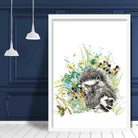 Baby Hedgehogs Watercolour Art Print