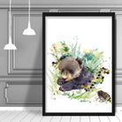 Baby Bear Watercolour Art Print