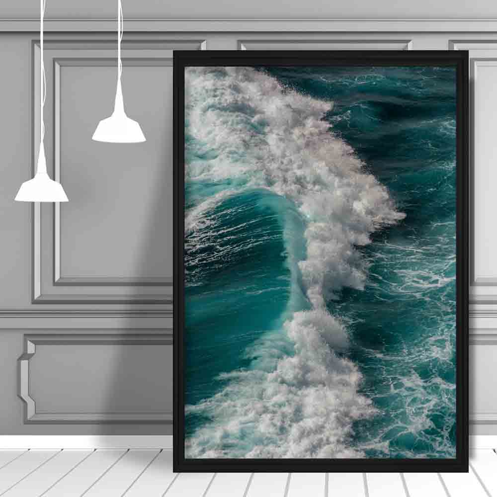 Ocean Waves Breaking Art Print