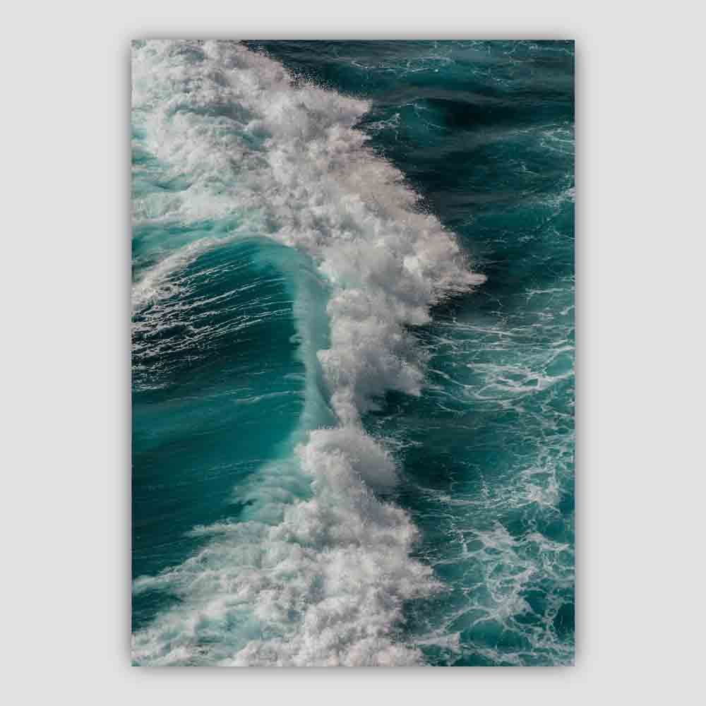 Ocean Waves Breaking Art Print