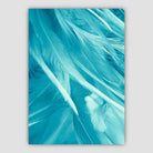 Aqua Teal Feathers Photo Art Print
