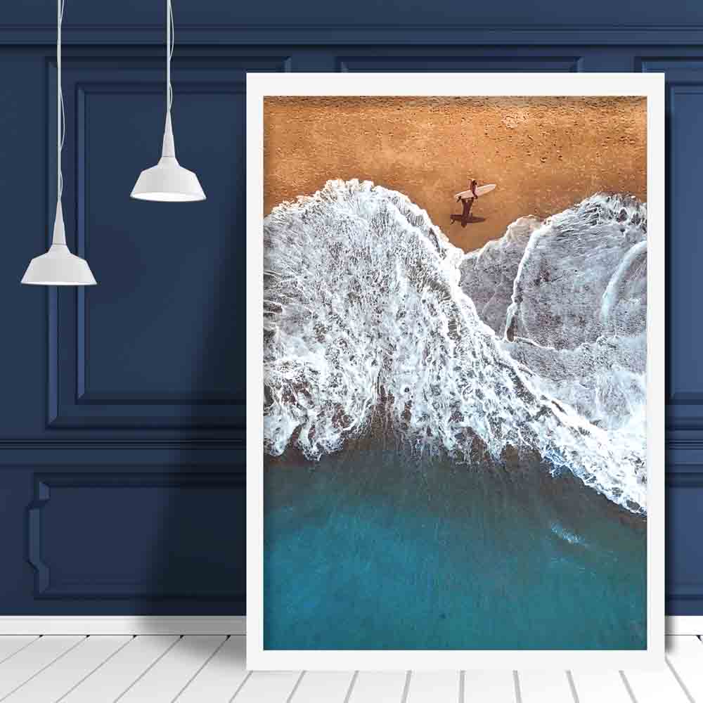 Sea and Surfer Photo Print