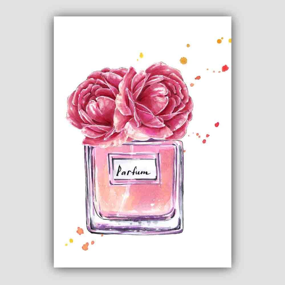 Pink Parfum and two Peonies Perfume Poster 1