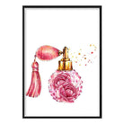 Pink Parfum with Peonies Atomiser Perfume Poster