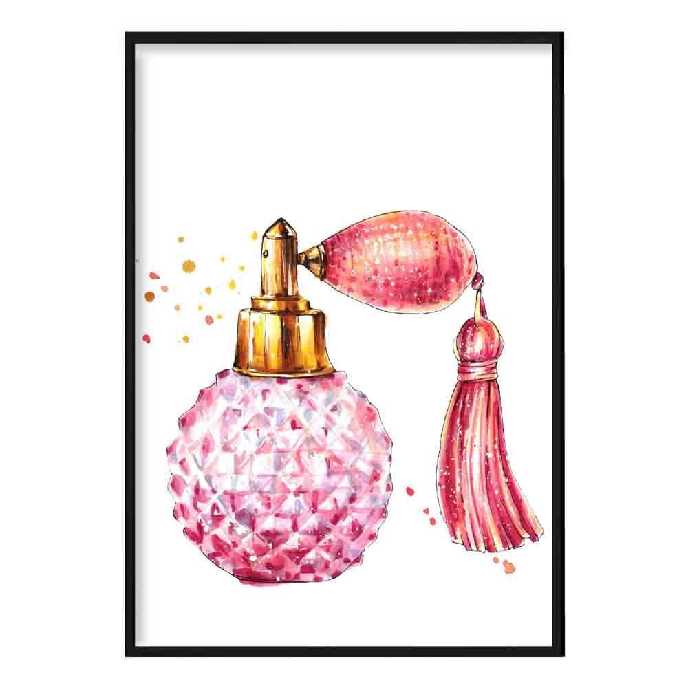 Pink Crystal Atomiser Perfume Poster