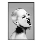 Black & White Fashion Woman Attitude Photo Print