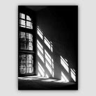 Black & White Light Through Window Photo Print
