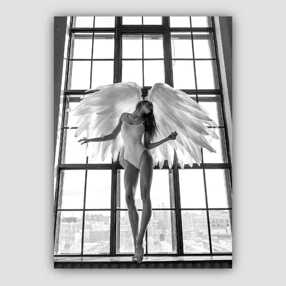 Angel in Window Photo Print