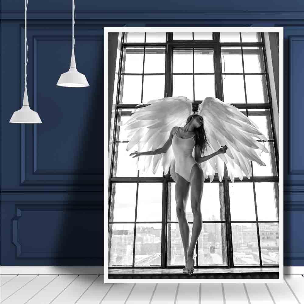 Angel in Window Photo Print