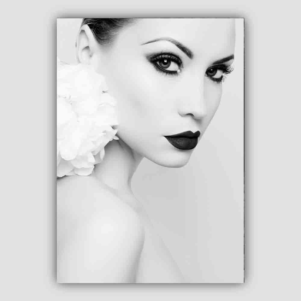 Fashion Face Flower Photo Print