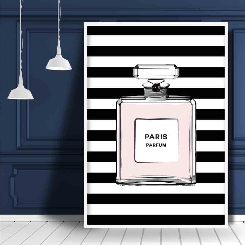 Pink Perfume Bottle Print Poster