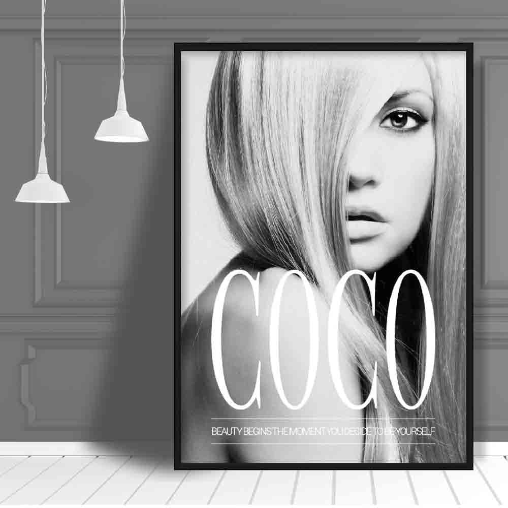 Coco Beauty Begins, Photo Quote Print