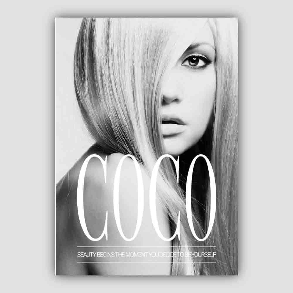 Coco Beauty Begins, Photo Quote Print