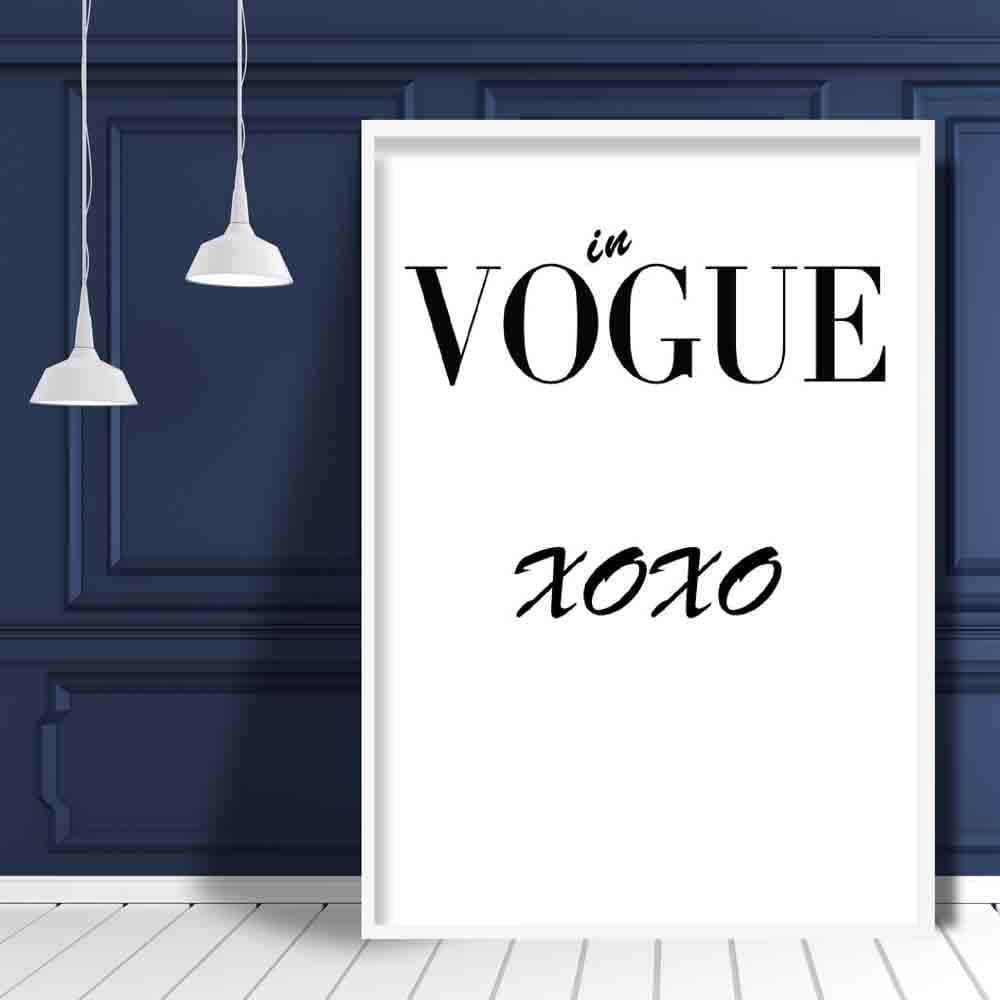 In Vogue Fashion XOXO Print