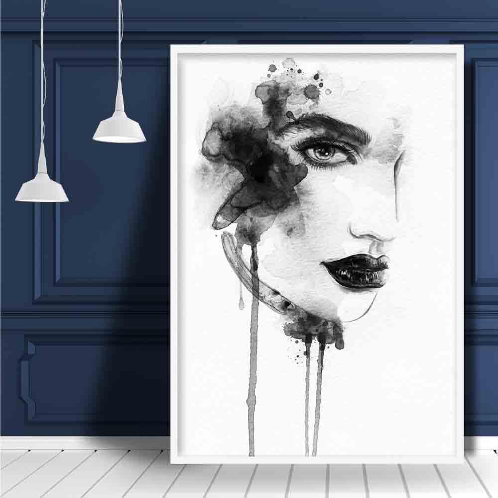 Watercolour Fashion Illustration Flirting