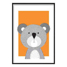 Koala Sketch Style Nursery Orange Poster
