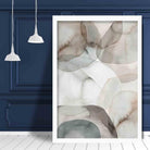 Watercolour Beige and Grey Art Print 03