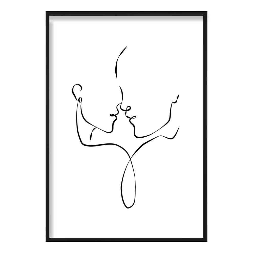 Abstract Line Art Wall Poster No 3