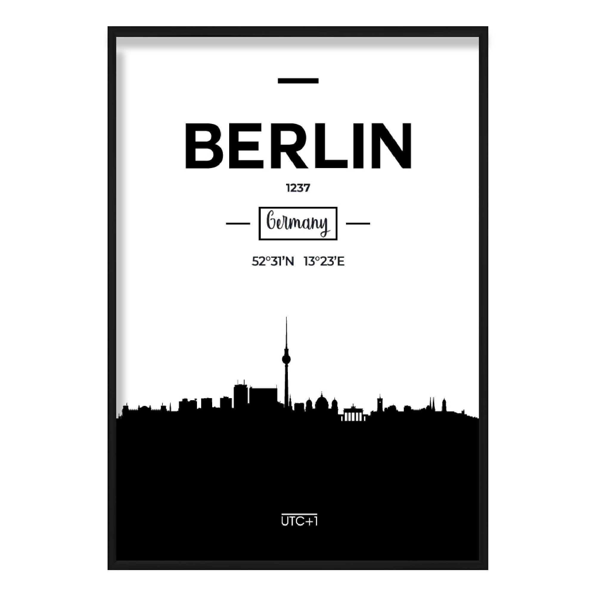 Berlin Skyline Cityscape Print