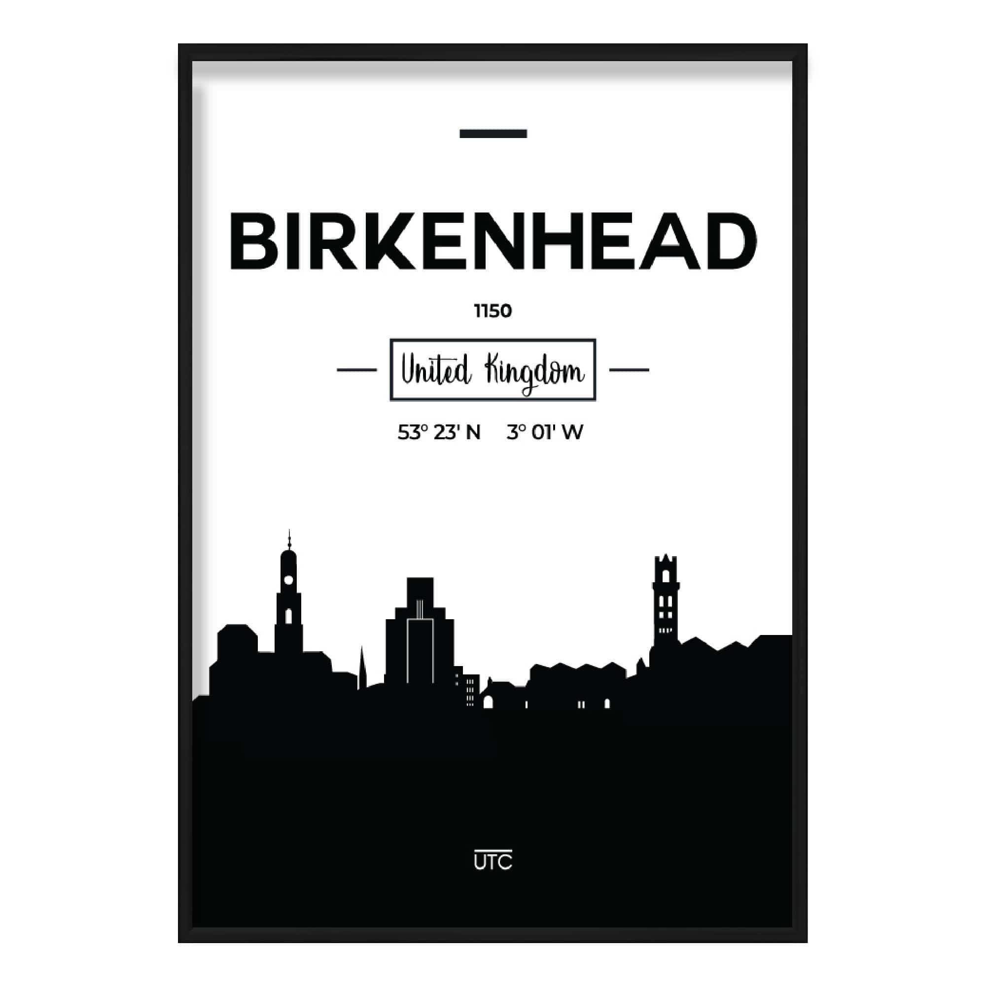 Birkenhead Skyline Cityscape Print
