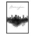 Birmingham Watercolour Skyline Cityscape Print