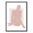Blush Pink Nude Matisse Inspired Wall Art Print