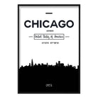 Chicago City Skyline Cityscape Print
