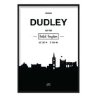 Dudley City Skyline Cityscape Print