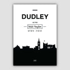 Dudley City Skyline Cityscape Print