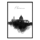 Florence Watercolour Skyline Cityscape Print