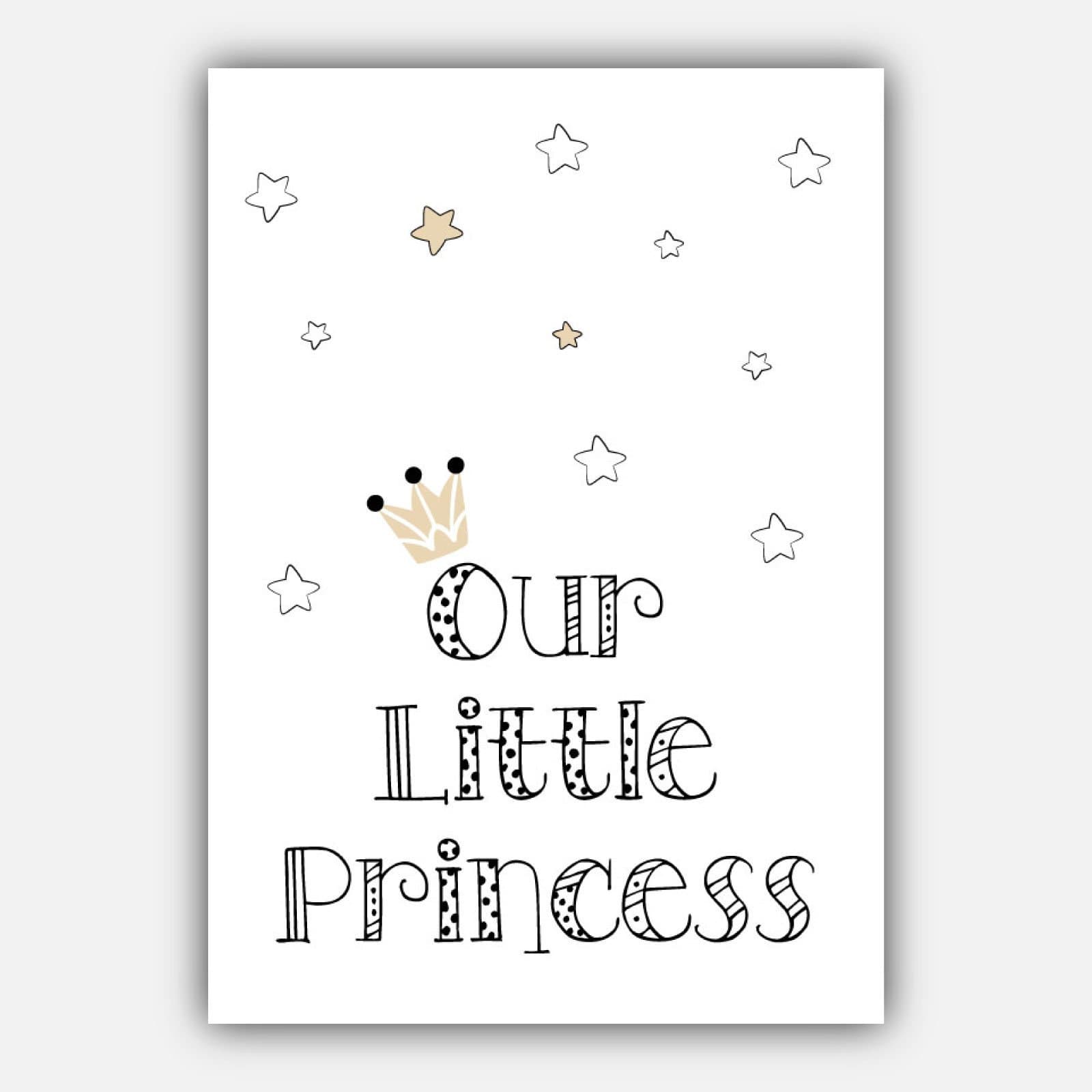 NURSERY Set of 5 PRINCESS Unicorn Bird, Little Princess, Love you to the Moon and Back Scandinavian Gallery Wall Art Prints Picture Posters
