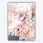 Set of 3 Pink Peonies Floral Abstract wall art set
