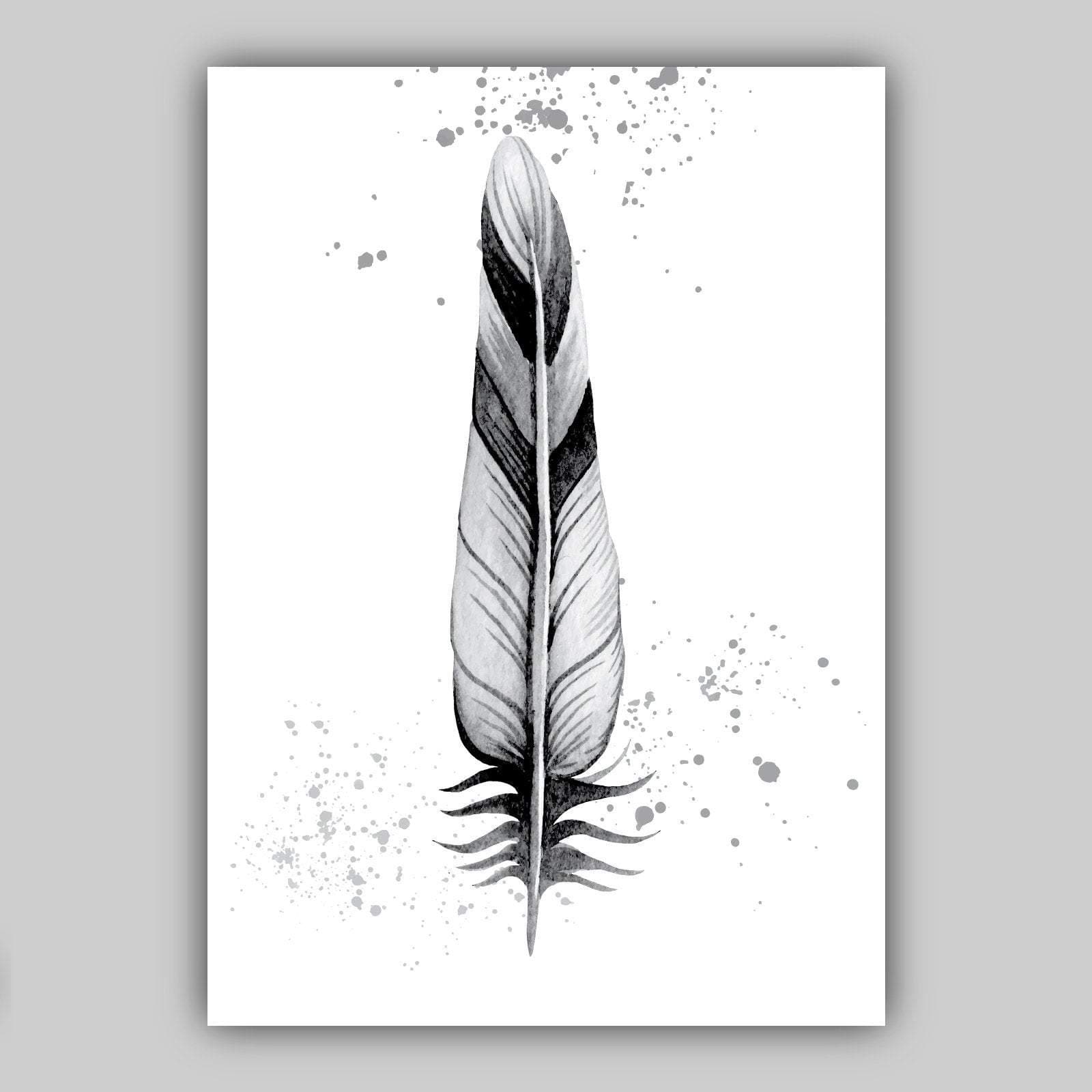FEATHERS Set of 3 Gallery Wall Art Prints