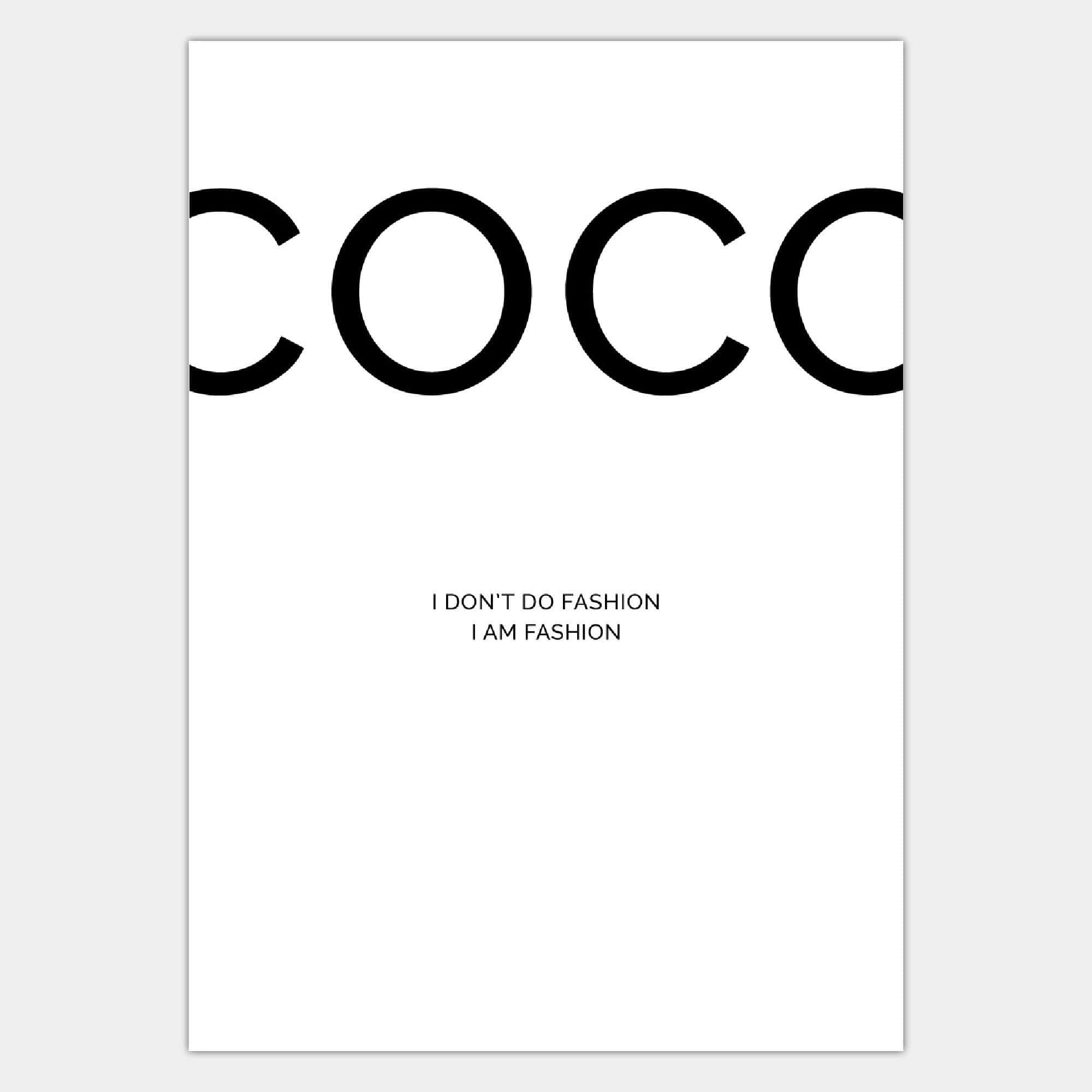 FASHION Set of 3 Black and White Coco Quote Vogue XOXO Marfa Noir Perfume Gallery Wall Art Print Picture Poster ARTZEUK