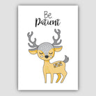 Nursery Set of 3 Yellow and Grey Forest Animals Art Quote Prints