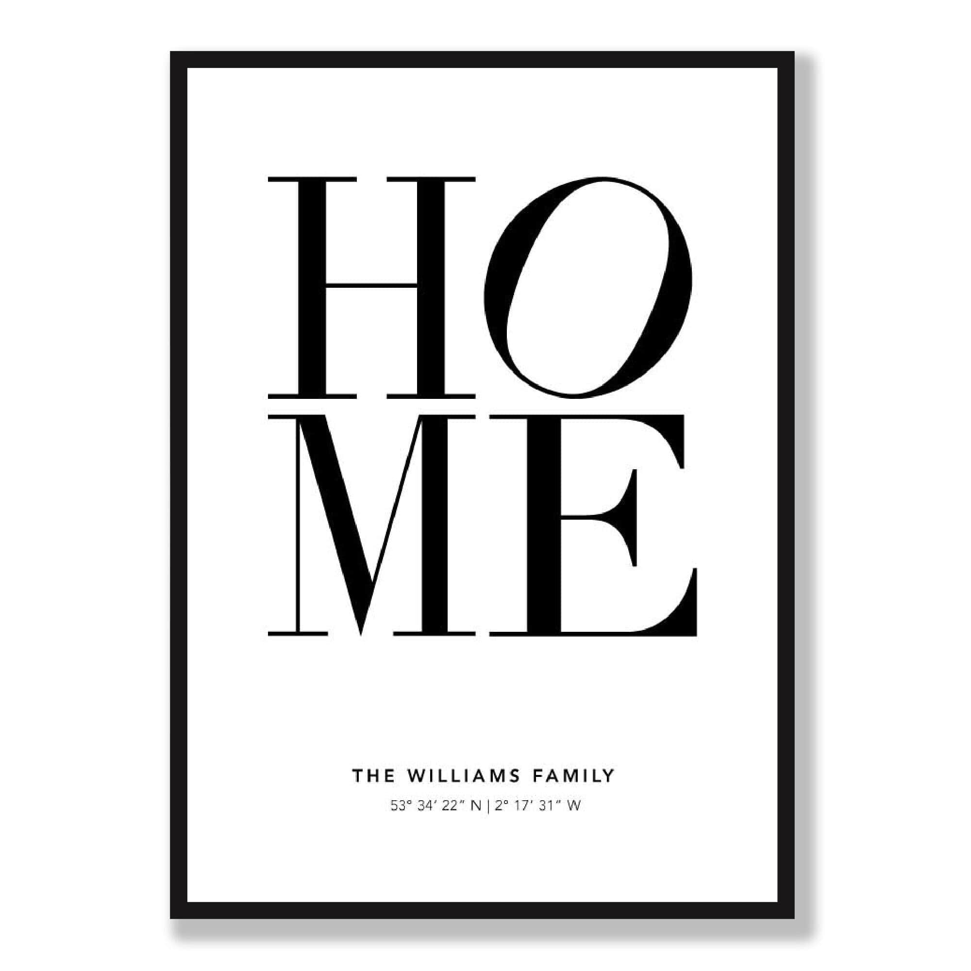 New Home Gift, Personalised Home Print, Housewarming Gift, First Home, New Home Print, Moving Gift, Christmas Gift, Custom Poster