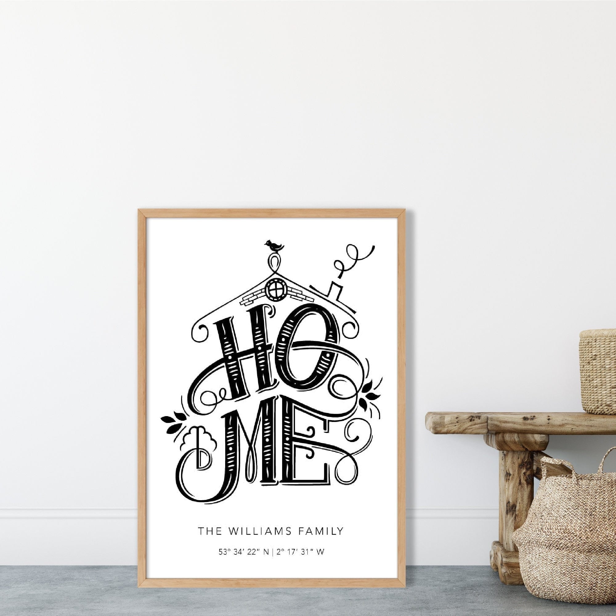 New Home Gift, Personalised Home Print, Housewarming Gift, First Home, New Home Print, Moving Gift, Christmas Gift, Custom Poster