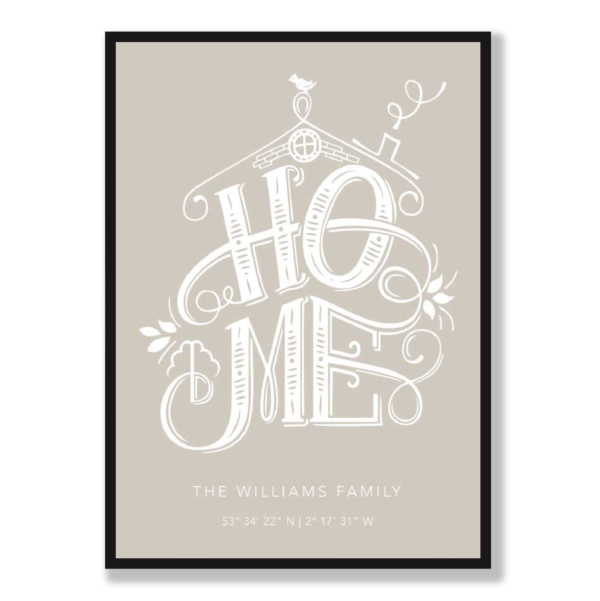 New Home Gift, Personalised Home Print, Housewarming Gift, First Home, New Home Print, Moving Gift, Christmas Gift, Custom Poster