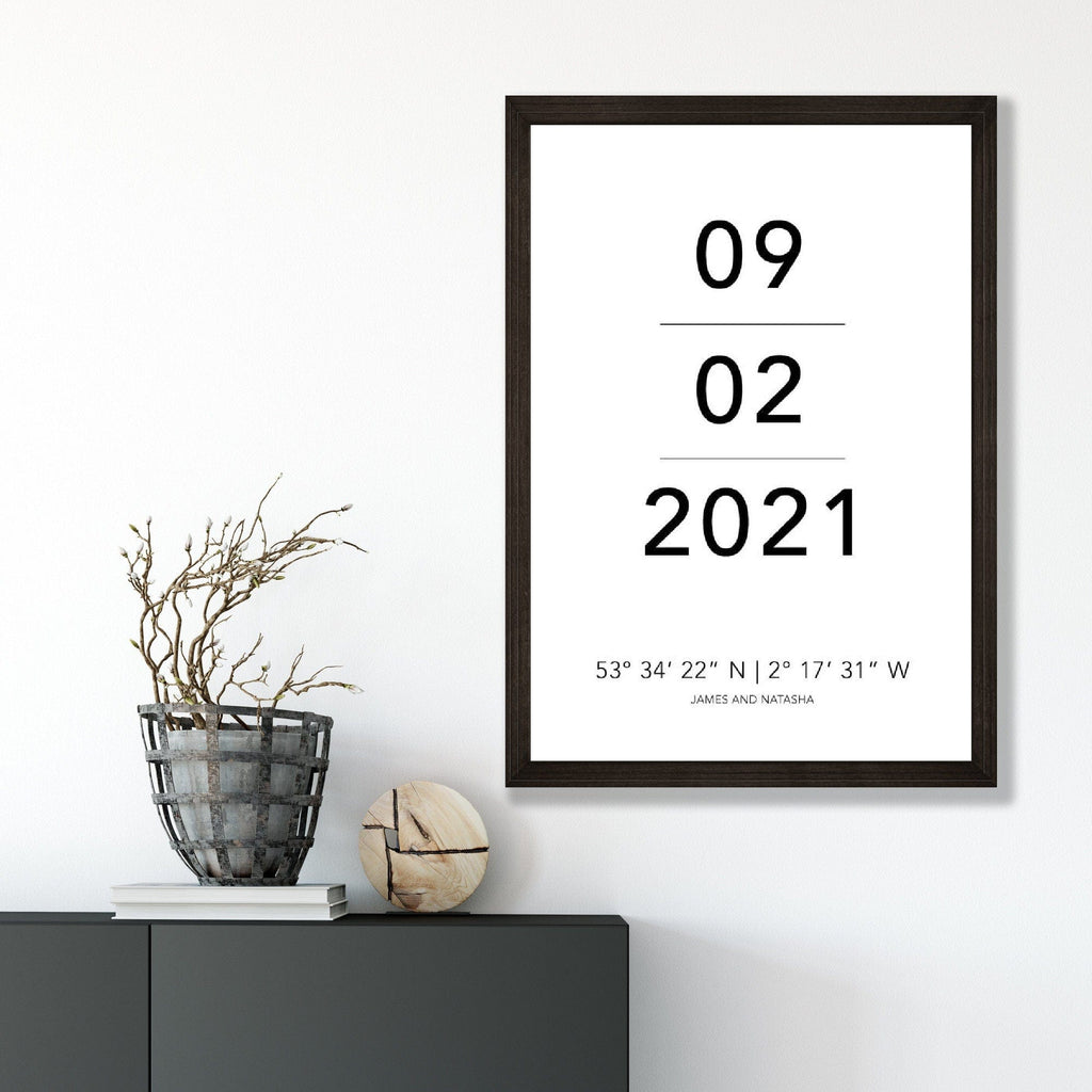 Special Date Print, Personalised Home Print, Anniversary Gift, First Home, New Home Print, Moving Gift, Christmas Gift, Custom Poster
