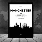 Manchester City Skyline Cityscape Print