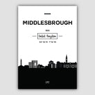 Middlesbrough City Skyline Cityscape Print