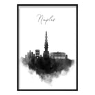 Naples Watercolour Skyline Cityscape Print