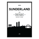 Sunderland City Skyline Cityscape Print
