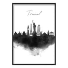 Travel Watercolour Skyline Cityscape Print